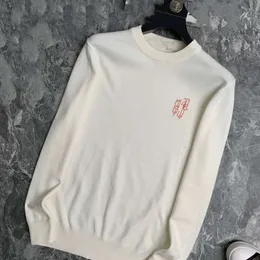 Lüks Yün Sweaters Örme Sweatshirt Tasarımcı Sweater H Nakış Yuvarlak Boyun Hoodie Erkekler Kadın Gevşek Külot Ceket Günlük Ceket