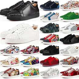 Sıcak Satış Tasarımcı Ayakkabıları Erkek Ayakkabı Kırmızı Dipler Sneakers Loafers Siyah Kırmızı Başak Patent Deri Kayma Üzerinde Düğün Daireler Tripler Top 30