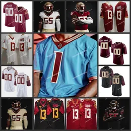 NCAA Florida 2023 최신 축구 저지 Derwin James Deondre Jameis Winston Deion Sanders Cam Akers Dalvin Cook Charlie Ward FSU Jerseys Men Nice Jersey