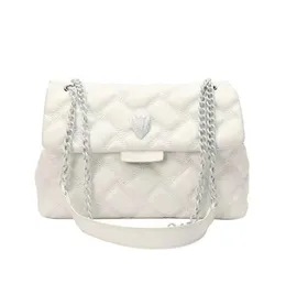 Kurt Geiger للنساء مع Eagle Head Design Diamond Grid Bag Bag Foreignal Top Top One Crossbody Crossbod