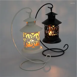 Candle Holders Iron Moroccan Style Candlestick Holder Stand Light European Home Decoration Lantern