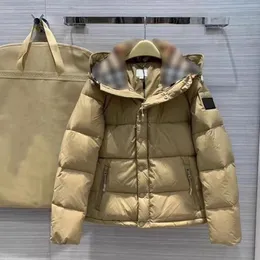 Erkek ceket kapüşonlu ceket tasarımcısı giysileri puffer ceket biraz geniş jakar ekmek takım elbise haki geri dönüştürülmüş polyester kontrol unisex kaliteli ceket