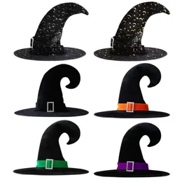 Halloweenowe czapki są zabawne i urocze dla dzieci i dorosłych czapkę halloween dla dorosłych piłki dla dzieci Złotego aksamitnego hat hat elf wiedźmy czapka czapka czapka