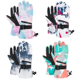 Skidhandskar Skidhandskar Män kvinnor Youth Warm Winter Waterproof Snowboard Handskar snöskoter ridning Motorcykel Utomhus Touch Screen Gloves 231021