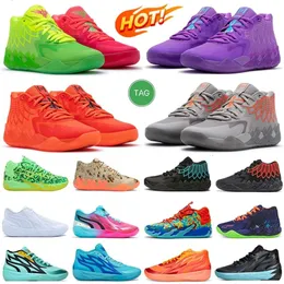 LaMelo Ball MB.01 Herren-Basketballschuhe und Morty Rock Ridge Red Queen City Not From Here LO UFO City Black Blast Herren-Trainer MB.02 03 Sneakers