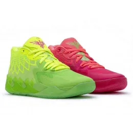 Mew Basketball Shoes MB.01 및 Morty Basketball Shoes For Sale Lamelos Ball 남자 여성 무지개 빛나는 꿈 City Rock Ridge Red MB01 Galaxy Not Top Quality