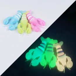 Luminoso Fidget Aragosta Bomboniera Giocattoli Fidget Slug Giocattoli di decompressione sensoriale Alleviare lo stress Giocattoli Regali di compleanno per bambini