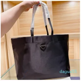 Tiptoegirls Große schwarze Damen-Schultertasche, große Größe, lässige Einkaufstasche, hochwertiges Nylon, Umhängetasche, weiblicher Reise-Shopper, Handba