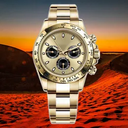 Роскошные часы Mens Day Date Watch Mechanical Automatic Designer Montre de Luxe 40mm 2813 Движение складная пряжка золото