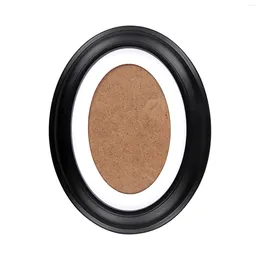 Frames Frame Oval Picture Po Round Tool 7 Wood 8X10 Wooden Inch Black Decorating Wall Home Mounted 5X7 Hängende Dekoration