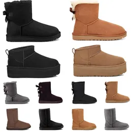 Australien designer stövlar tasman tazz toffles wwnter boot short classic ultra mini snö kvinnor skor plattform fuzzy rosa päls mocka ull fotledstövlar storlek 36-43