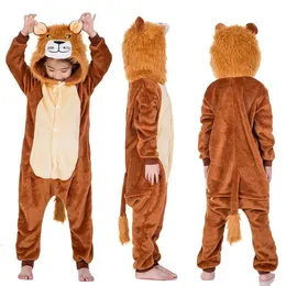 Pyjamas pojkar lejon kigurumi barn kigurumis kostymkläder flickor enhörning pijamas unicornio för onesie 231020
