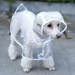 개 의류에 친환경 애완 동물 비옷 후드 야외 비 의류 실용 자켓 공급