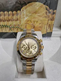 Met originele doos Hoogwaardig horloge 40 mm 116503 116509 116523 Saffier 18K geel goud Geen chronograaf Mechanische automatische herenhorloges 59