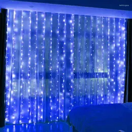 Strings 3/4/6M Garland Curtain Lights 8 Modes LED Fairy With Remote Christmas Decorations For Home Year Wedding Decor