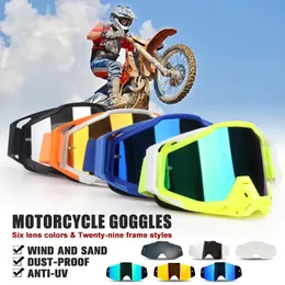 Utomhus Eyewear Protective Glasses Motorcykel Sport Vindtät dammtät ögonskidskidor Goggles Motocross Riot Control 1 231023