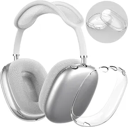 W przypadku AirPods Max Akcesoria słuchawkowe AirPodspro Max bezprzewodowe słuchawki Bluetooth TPU Solid Silikon Wodoodporny obudowa ochronna AirPod Maxs Pokrywa zestaw słuchawkowy