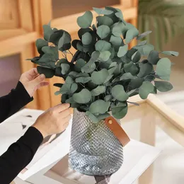 Decorative Flowers 50g Natural Preserved Eucalyptus Artificial Plant Leaves Home Decoration Christmas Outdoor Wedding Party Arrangement