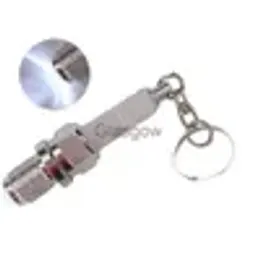 Car Key Mini LED keychain flashlight Key Chain Spark Plug Keychain Car Parts Keyring New x0718 ZZ