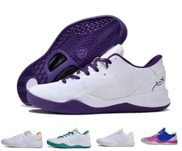 8 Protro Halo WTK ZK8 Radiant White Court Purple Баскетбольные кроссовки Кроссовки Мужские кроссовки на продажу Специальные подарки для себя Dhgate Магазин yakuda Интернет