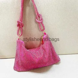 Sacs à bandoulière pour femmes, sac à pierres strass, sac de dîner en cristal, portefeuille de luxe de styliste et sac à main styletisheendibags