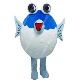 2024 New Super Cute Puffer fish Mascot Costumes Carnival costume theme fancy dress Outdoor Advertising Outfit Suit