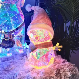 Luminous Rainbow Unicorn Smart Night Light Dinosaur Doll Decorações de festa LED Presente de Dia dos Namorados Decoração de quarto infantil Luz de árvore de Natal Lâmpada de Natal iluminada