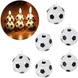 Party Decoration 6pcs/Set Soccer Ball Football Candles Kids Birthday Cake Decorations Theme Toy Gift Supplies