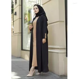 Odzież etniczna Abaya Dubai Modna Moda Kaftan Arabski turecki islamski muzułmanin dla kobiet Major Mujer ropa kimonos591