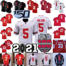 Custom Ohio State Buckeyes Football NCAA College Jersey C.J. Stroud Justin Fields Chris Olave Julian Fleming Garrett Wilson George Jack Sawy