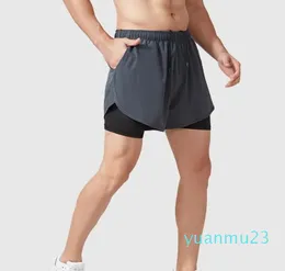 Springa shorts sommar falska två stycken män svart gym basket bodybuilding snabb torr andan jogging