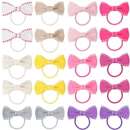 Akcesoria do włosów 20pcs 2 "Grosgrain Wstążka Pigtail łuki koks