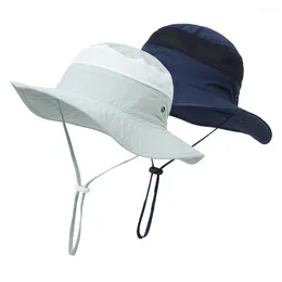 BERETS 2023 BARNS SUN HAT MESH BEACHABLE DESIGN MED RAND KIDS SOMMER BUCKET utomhusskydd Panama justerbar