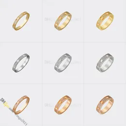 Smyckesdesigner för kvinnor Designer Ring Star Diamond Classic Love Ring Titanium Steel Gold-Plated Never Fading Nonallergic, Gold/Silver/Rose Gold; Butik/21417581