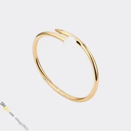 nail bracelet diamond jewelry designer for women Titanium Steel Bangle Gold-Plated Never Fading Non-Allergic Gold Bracelets; Store/21417581