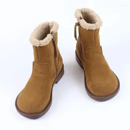 Stivali Da Neve Delle Donne di Inverno Caldo Alla Caviglia Botas Mujer Cerniera Breve Femininas Tendencia 2023 Casual Tacchi Bassi Scarpe Per