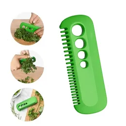 Fruktgrönsaksverktyg 1PC Multifunktionell vanilj Peeler Creative Kitchen Gadget Leaf Remover Rosemary Chopper 231023