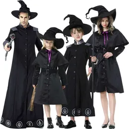 Halloween-Kostüm für Damen, Designer-Cosplay-Kostüm, Halloween-Kostüm, neues Produkt, Robe, Zauberer, Zauberer, Bühnenauftritt, Kleid, Hexe, Eltern-Kind-Verkleidung