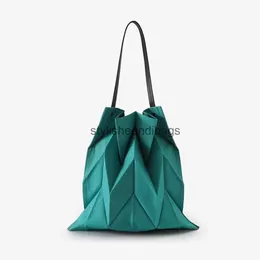 Borse a tracolla Borsa a pieghe geometrica da donna alla moda Borsa a tracolla in tela di grande capacità Borsa per sapone da donna Borsa da donnastylisheendibags