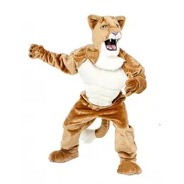 Halloween PUISSANCE RÉEL CHAT COUGAR Costume De Mascotte Dessin Animé Anime thème personnage Taille Adulte Carnaval De Noël Fête D'anniversaire Fantaisie Tenue