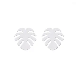 Stud Earrings Wholesale 10Pair Pendientes Mujer 2023 Fashion Monstera Leaf For Women Summer Jewelry Palm Tree Brincos