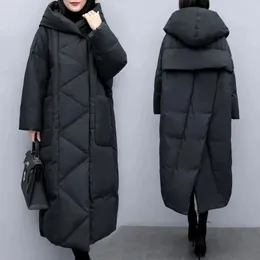Women's Down Parkas 2023 Winter Cotton Coat Womens Korean Rooles Padded Piffer Cottonpadded Overcoat厚い温かいフード付きジャケット231023