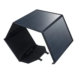 Painel solar dobrável de 80 W ao ar livre 4 dobrável carregador de célula solar de carregamento rápido banco de energia do telefone