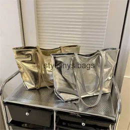 토트 2023 여자 소프트 백 brigt pu 가죽 핸드백 및 가방 고품질 가방 슈퍼마켓 bagstylishyslbags