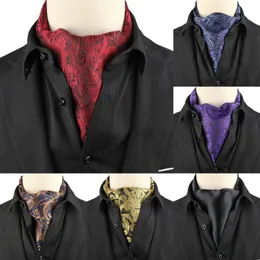 Bow Ties Fashion Jacquard Paisley Mens Scalf Tie