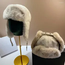 Berretti Invernali Peluche Protezione per le orecchie Nordic Outdoor Antivento Griglia Lei Feng Cappello per uomini e donne Due caldi cappelli a secchiello YF0795