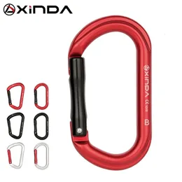 CARABINERS XINDA Outdoor Rock Climbing Straight Quick Draw Spring-Loaded Gate Aluminium Carabiner Protect Kits Professional Top Quality 231021