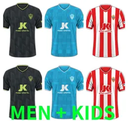 23 24 UD ALMERIA Home Soccer Jerseys 2023 Away JUAN VILLAR SADIQ DYEGO SOUSA Maillots De Foot camisa AKIEME SAMU Uniforme de futebol homens crianças criança 2024