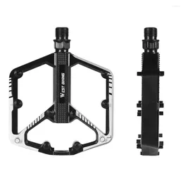 Pedais de bicicleta WEST BIKING Ultraleve DU Bearing MTB Mountain Road Bicicleta 9/16 "Liga de Alumínio Anti-Slip Ciclismo