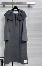 Kadın Ceketleri 2023 Sonbahar ve Kış Ürünleri. Çıkarılabilir örgü şal yaka tasarımı çift taraflı kaşmir ceket!